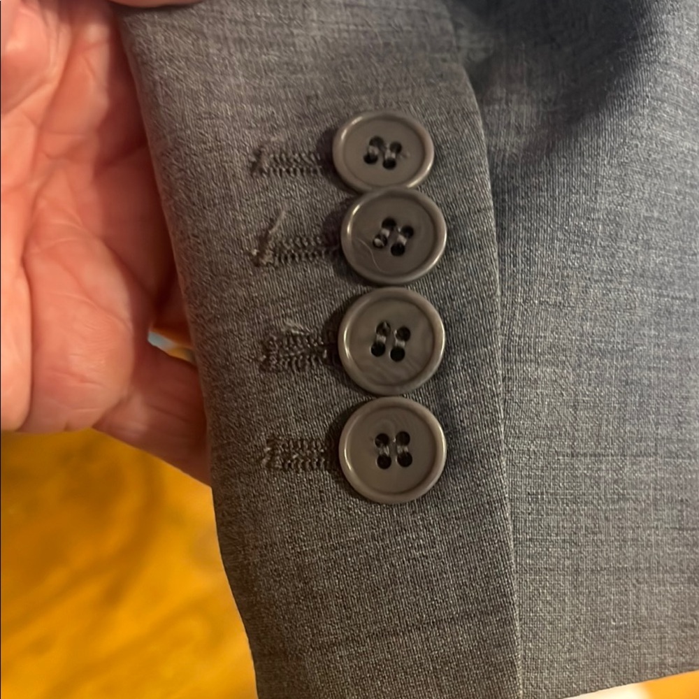 Talbots Light Gray Two-Button Blazer - Picture 11 of 13